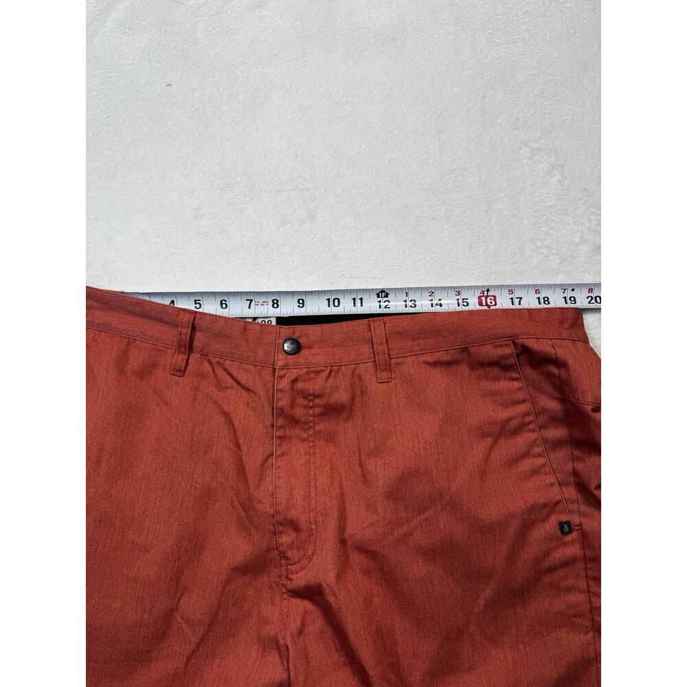 Volcom Corps Class Shorts Rust Red Cotton Twill C… - image 5